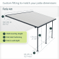 Preview: Palram-Canopia Terrassenüberdachung Feria 4x4 anthrazit TxB 386x425cm 8mm HKP